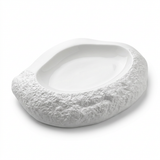 Textured Ceramic Serving Dish White - 32cm