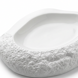 Textured Ceramic Serving Dish White - 32cm