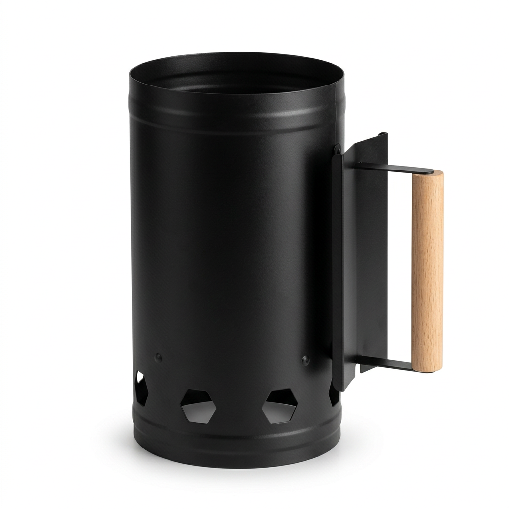 Metal Charcoal Chimney Starter with Handle - 28×17cm