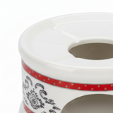 Ceramic Kettle Warmer White - 12×6cm