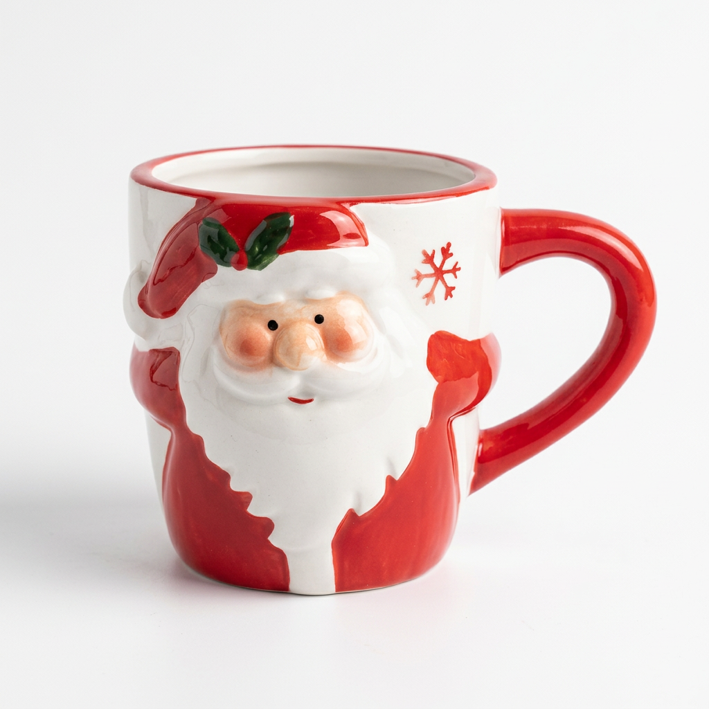 Ceramic Christmas Santa Mug - 300ml