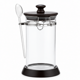 Acrylic Canister with Wooden Lid & Spoon - 1000ml