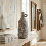 Flower Vase with Loop Handle Grey - 30cm