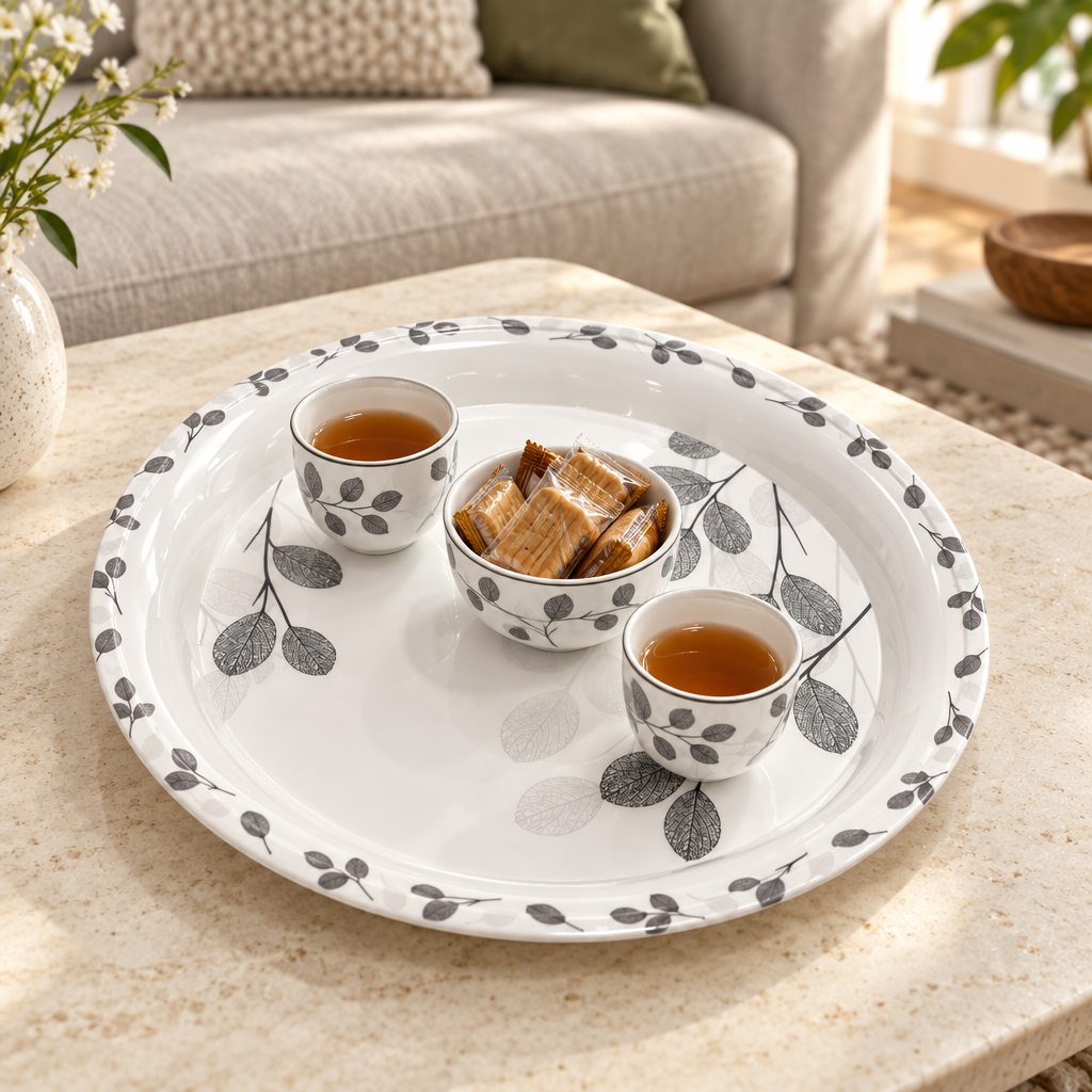 Kitchenmark Melamine Round Serving Tray - 35cm