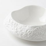 Textured Ceramic Bowl White – 12cm
