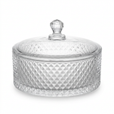 Hamid Glass Candy Pot with Lid - 18cm