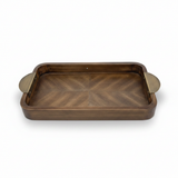 Luhpar Rectangle Wooden Serving Tray - 35×20cm