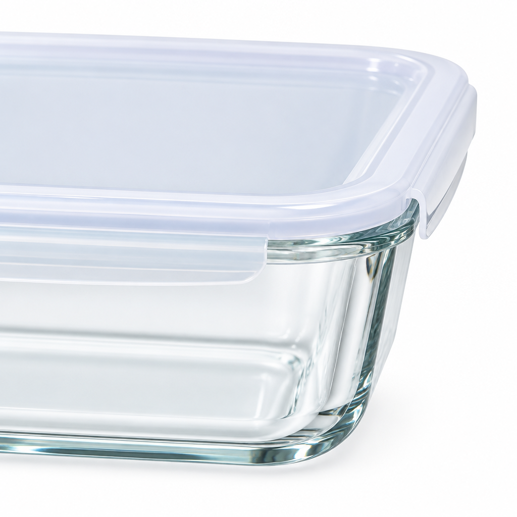 طبق خبز زجاجي مستطيل مع غطاء من لوك آند لوك - 3.6 لتر