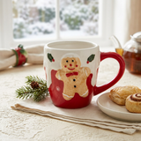 Ceramic Christmas Gingerbread Man Mug - 300ml