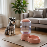 Plastic Pet Water Feeder Pink - 3.5 Litres