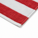 BTC Bath Towel Red & White Stripes - 70×140cm