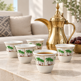 12-Piece Ceramic Cawa Cup Set - 80ml