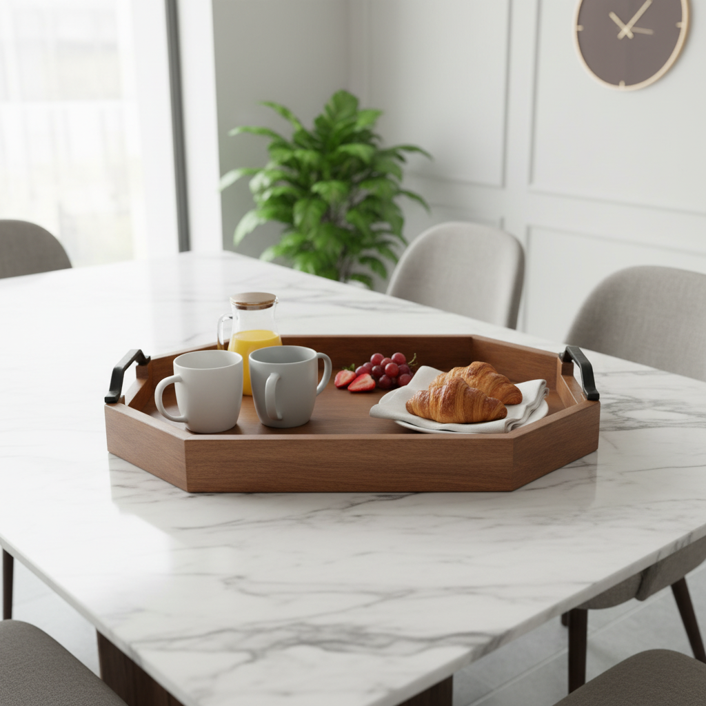 Luhpar Wooden Serving Tray - 40×30cm