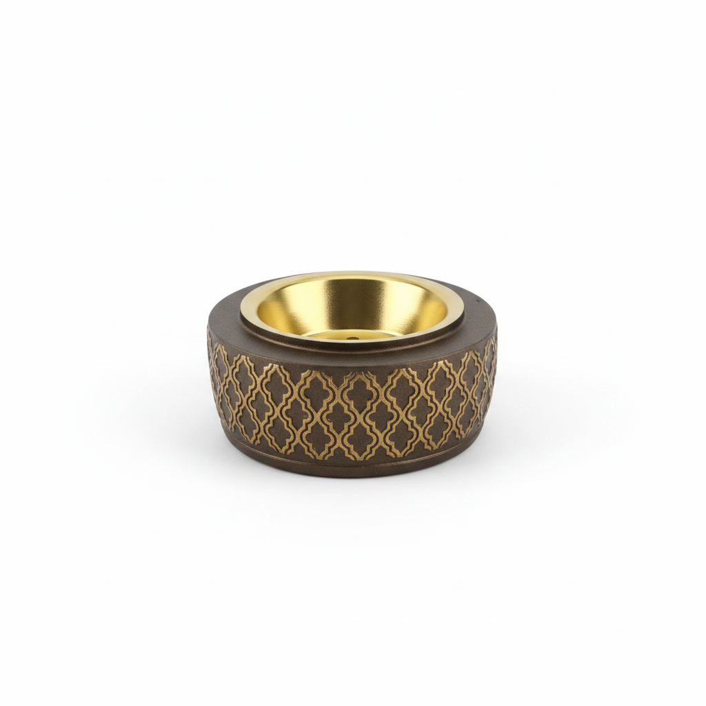 Radin Chalk Incense Burner - 12cm - Brown / Black