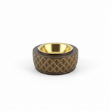 Radin Chalk Incense Burner - 12cm - Brown / Black