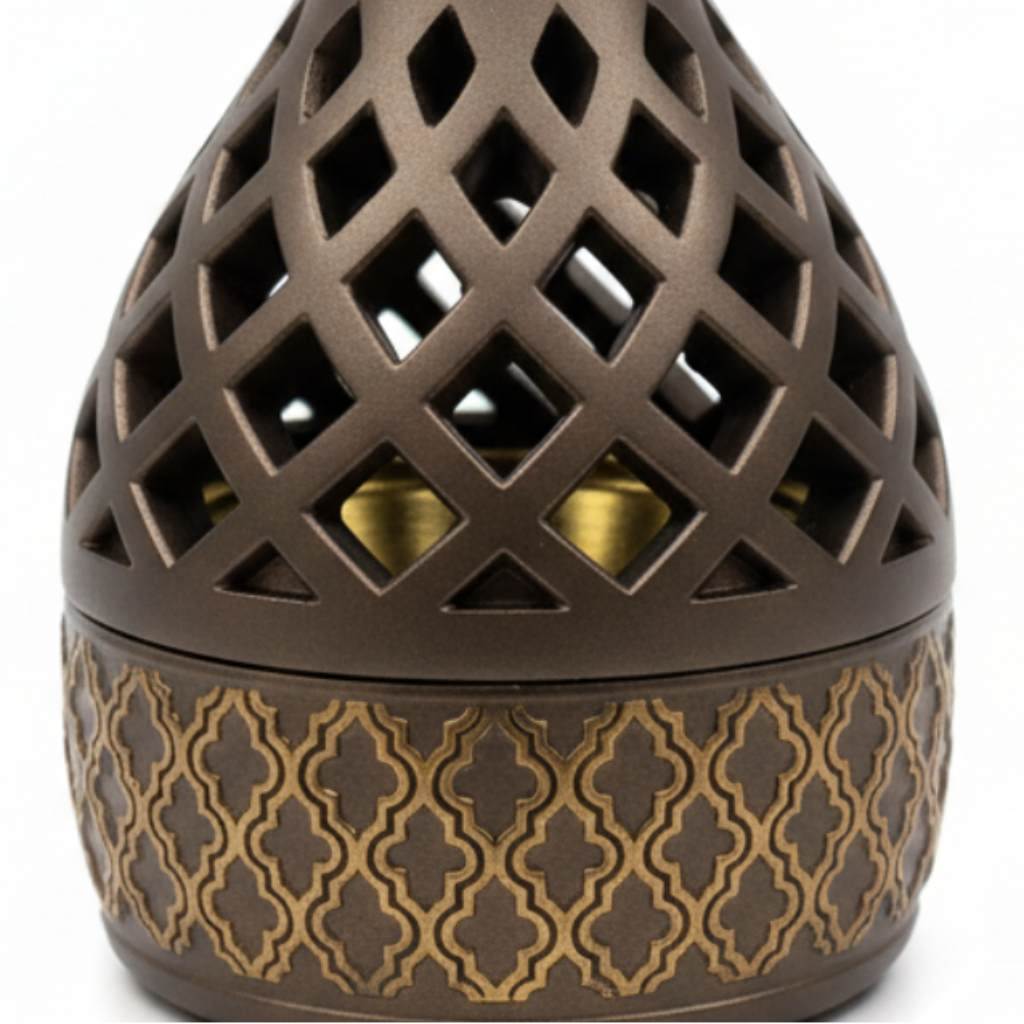 Radin Chalk Incense Burner - 12cm - Brown / Black