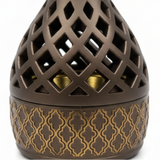 Radin Chalk Incense Burner - 12cm - Brown / Black