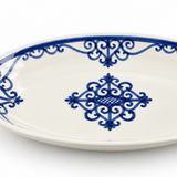 Slama Ceramic Oval Plate Off-White - 25×12cm