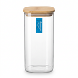 Happysmile Glass Jar with Bamboo Lid - 1 Litre