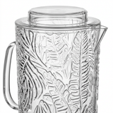 Acrylic Water Jug with Lid & Leaf Design – 2.5 Litres