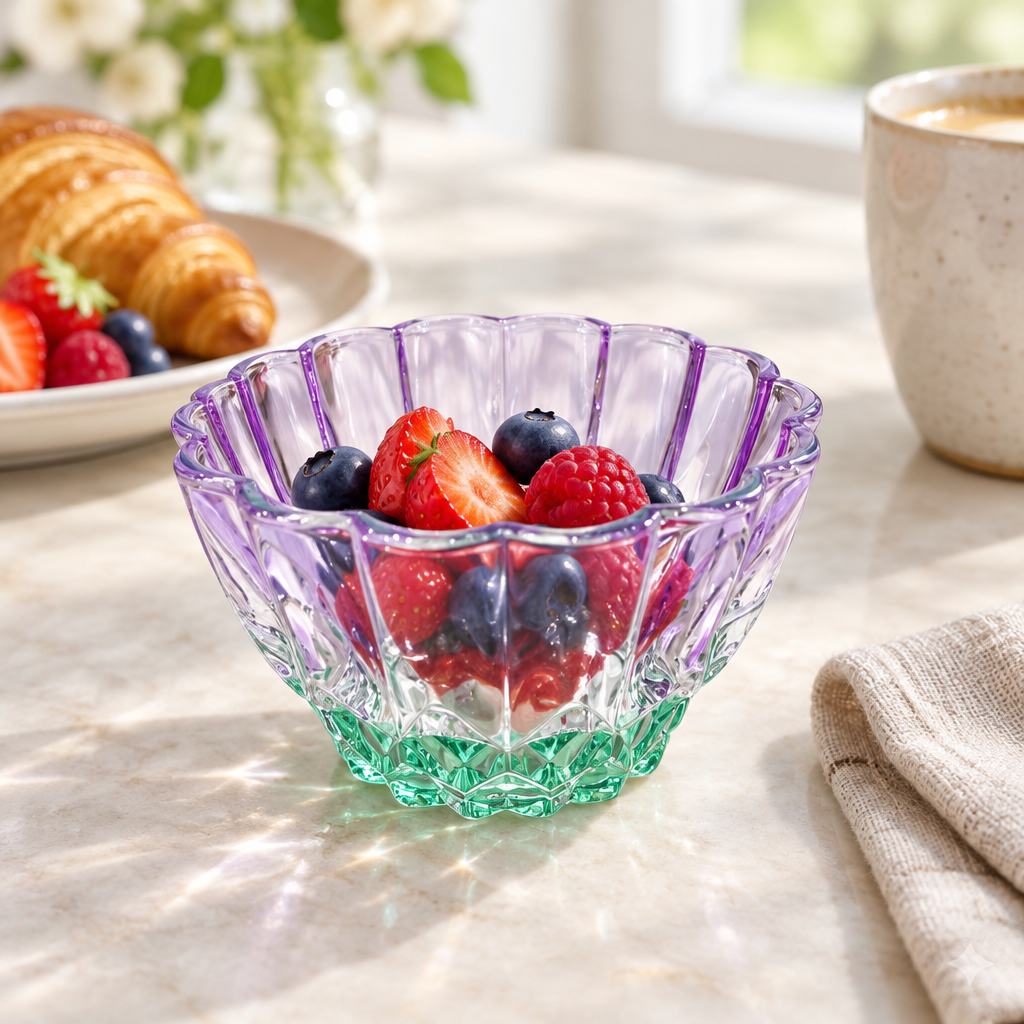 Fluted Glass Bowl - 10cm