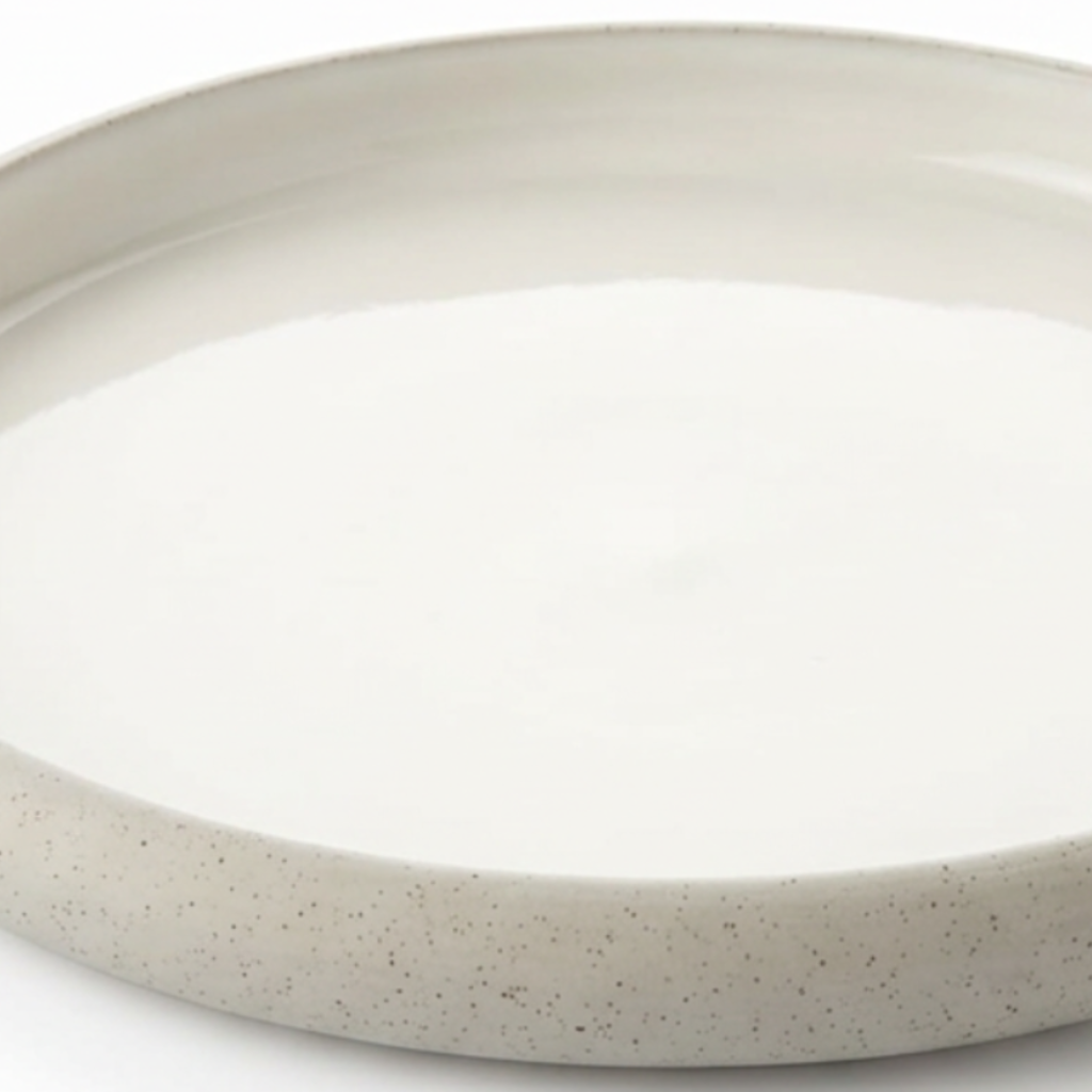 Ceramic Plate Light Grey - 21cm