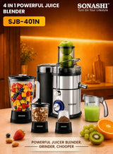 سوناشي عصّارة / خلاط قوي 4 في 1 SJB-401N