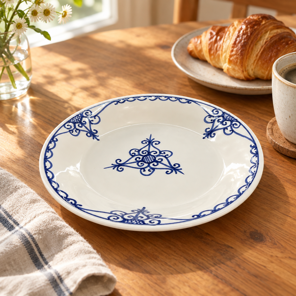 Slama Ceramic Side Plate White - 28cm