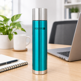 Royalford Stainless Steel Vacuum Bottle Teal Blue - 1 Litre