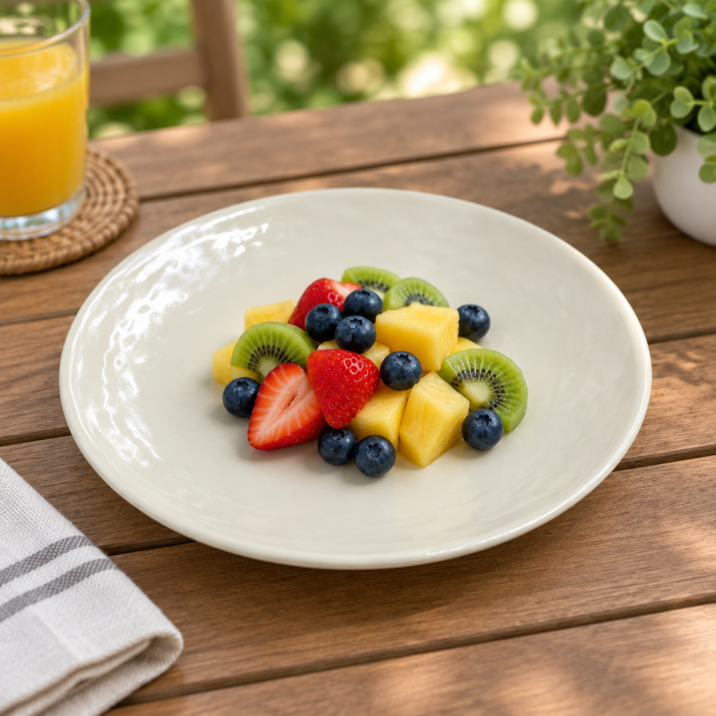 Elite Melamine Plate Cream - 8 Inch