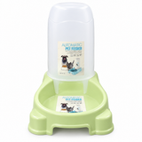 Plastic Pet Food Feeder Green - 25×25cm
