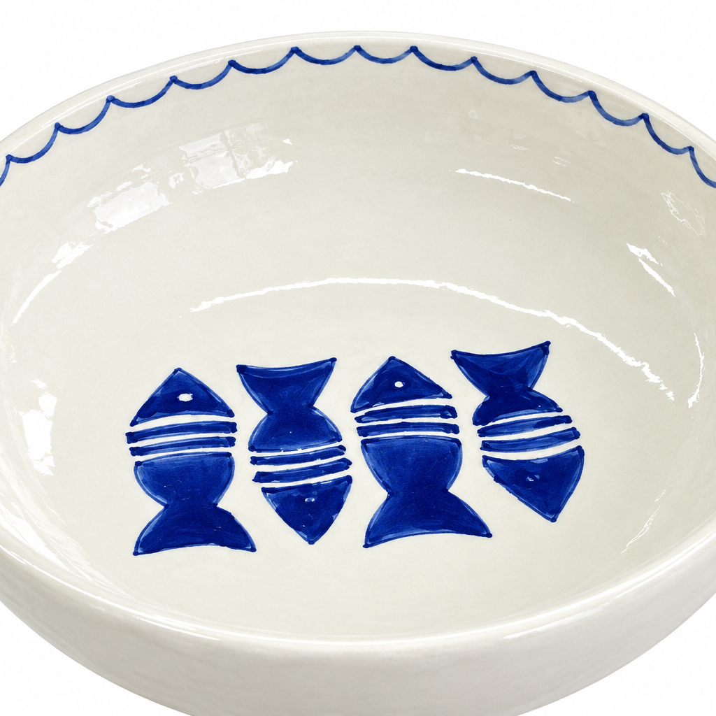 Slama Ceramic Bowl Off White - 20cm