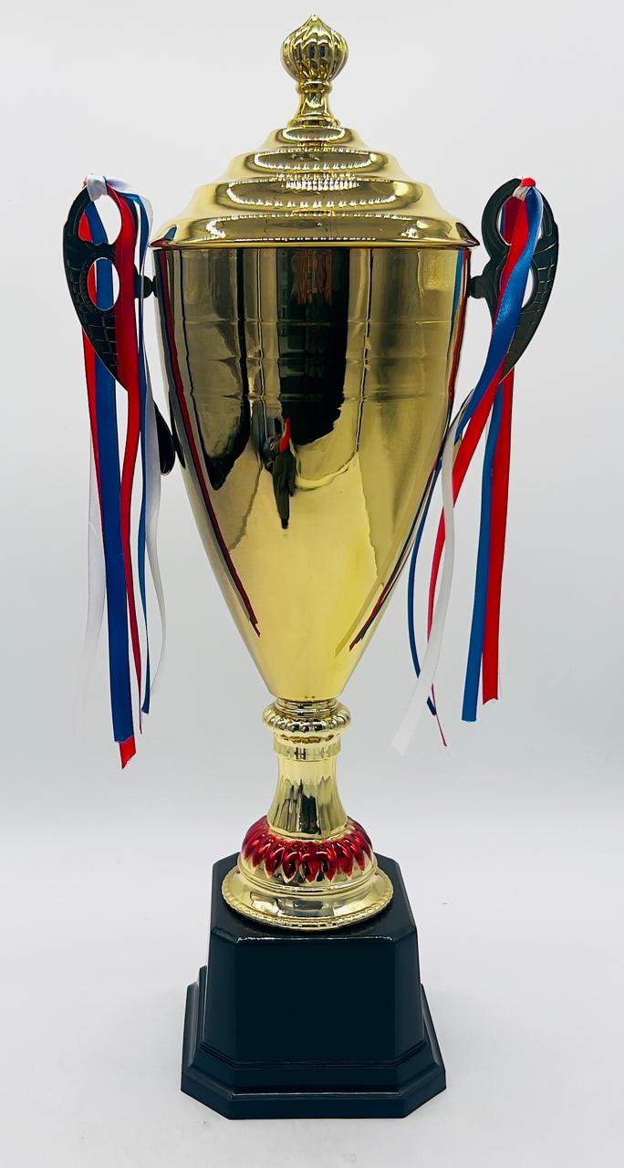 AKDC 54cm Gold Trophy Cup for Sports Tournaments and Competitions, Metal Award with Plastic Base, Perfect for Game Events