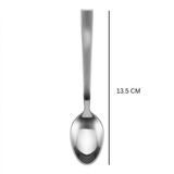 Stainless Steel Spoon Set of 6 - 13.5cm Matt Silver