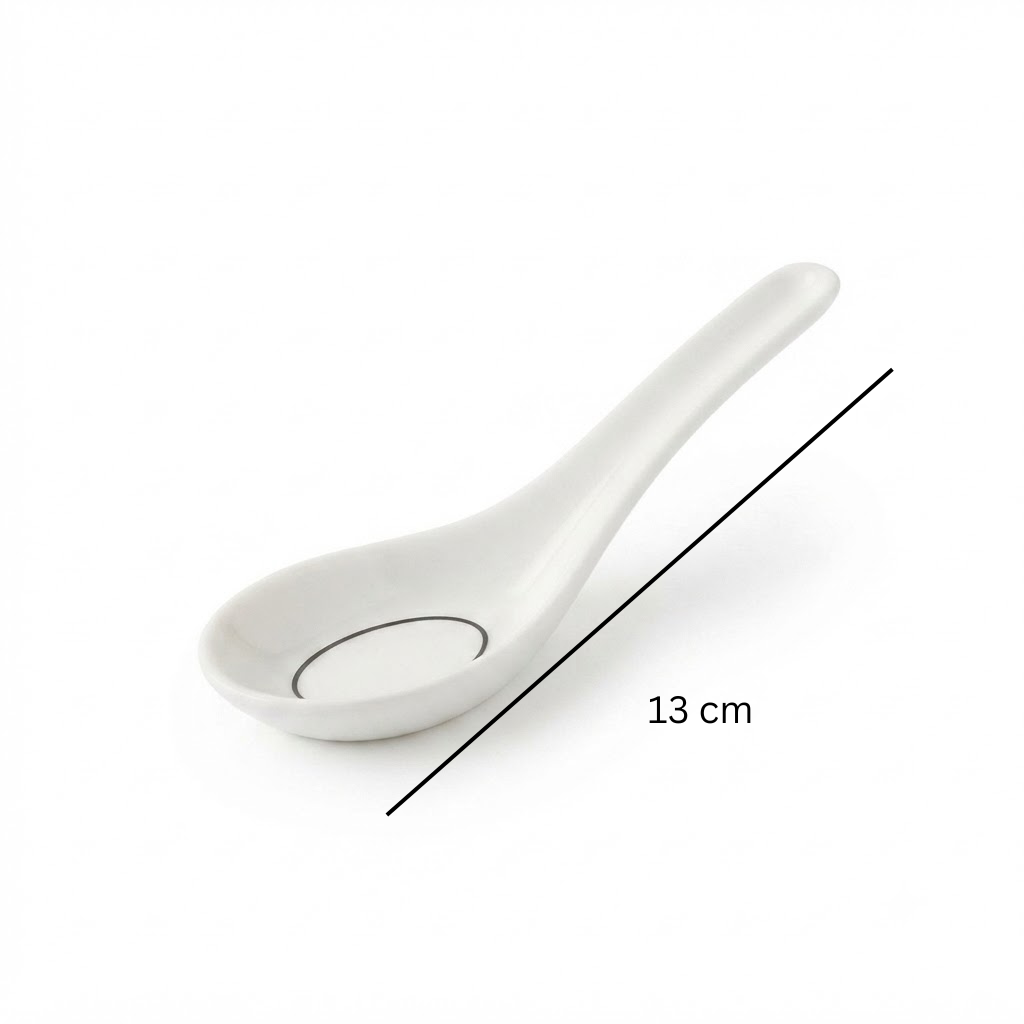 4Ever Melamine Spoon – White – 13 cm