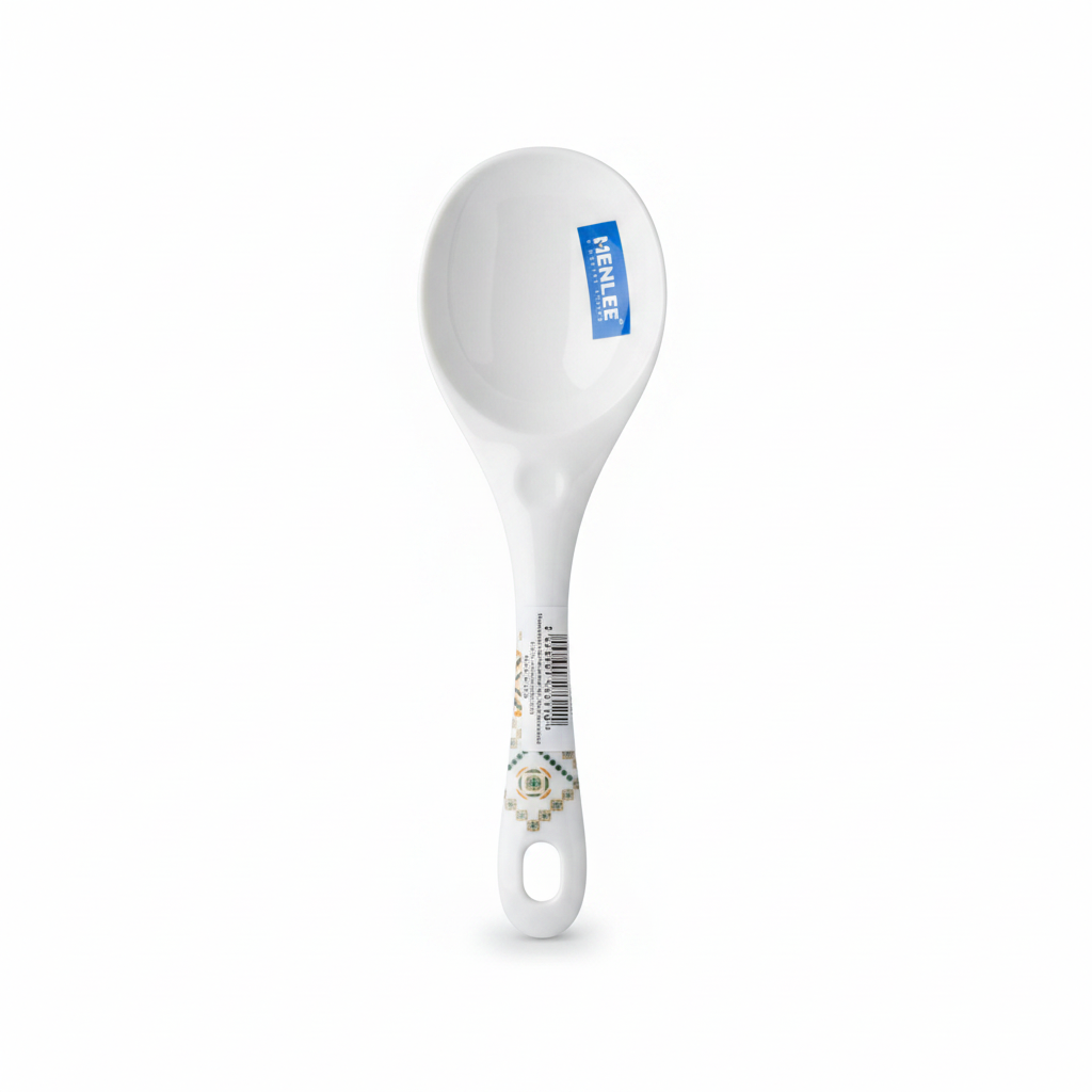 Henlee Melamine Rice Spoon White - 22cm