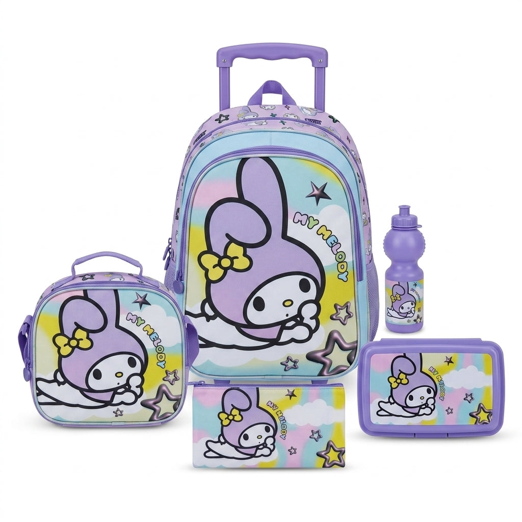 My Melody 5-in-1 18-Inch Trolley School Set