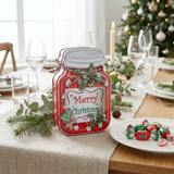 Metal Christmas Candy Box Red - 15×10cm