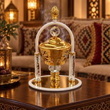 Decorative Metal Incense Burner Gold – 25×10cm