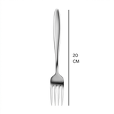 Stainless Steel Fork Set of 6 - 20cm Silver