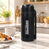 Geepas Stainless Steel Vacuum Flask Black - 1.2 Litre