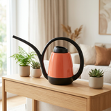 Plastic Garden Watering Jug Coral Orange & Black - 750ml