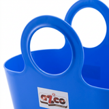 Azco Plastic Shopping Basket with Handles Blue – 30×15cm