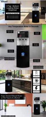 Sonashi 3 Tap Bottom Loading Water Dispenser SWD-56N