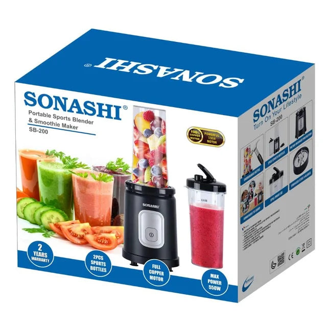 خلاط رياضي محمول وصانع سموذي من سوناشي SB-200