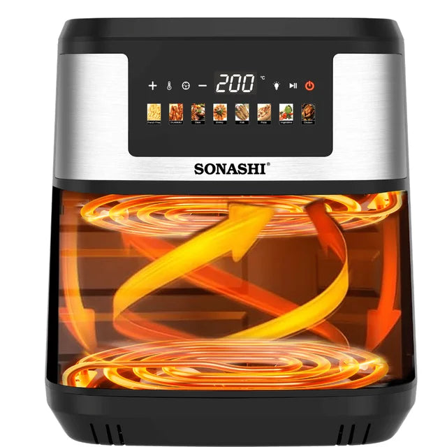 Sonashi Digital Air Fryer - 9.5 L