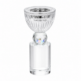 Clear Crystal Glass Incense Burner – 15×6 cm