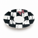 Ceramic Saucer Black and White - 13cm