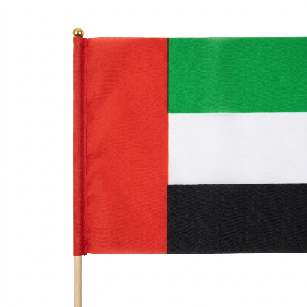 UAE Flag with Wooden Stick 12 piece Set – 30×45cm
