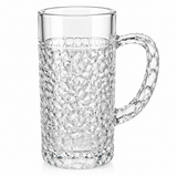 Textured Glass Jug with Handle - 1 Litre